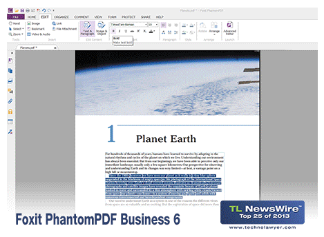 福昕高級(jí)PDF編輯器6.0獲美TechnoLawyer發(fā)布的年度TOP 25優(yōu)秀產(chǎn)品